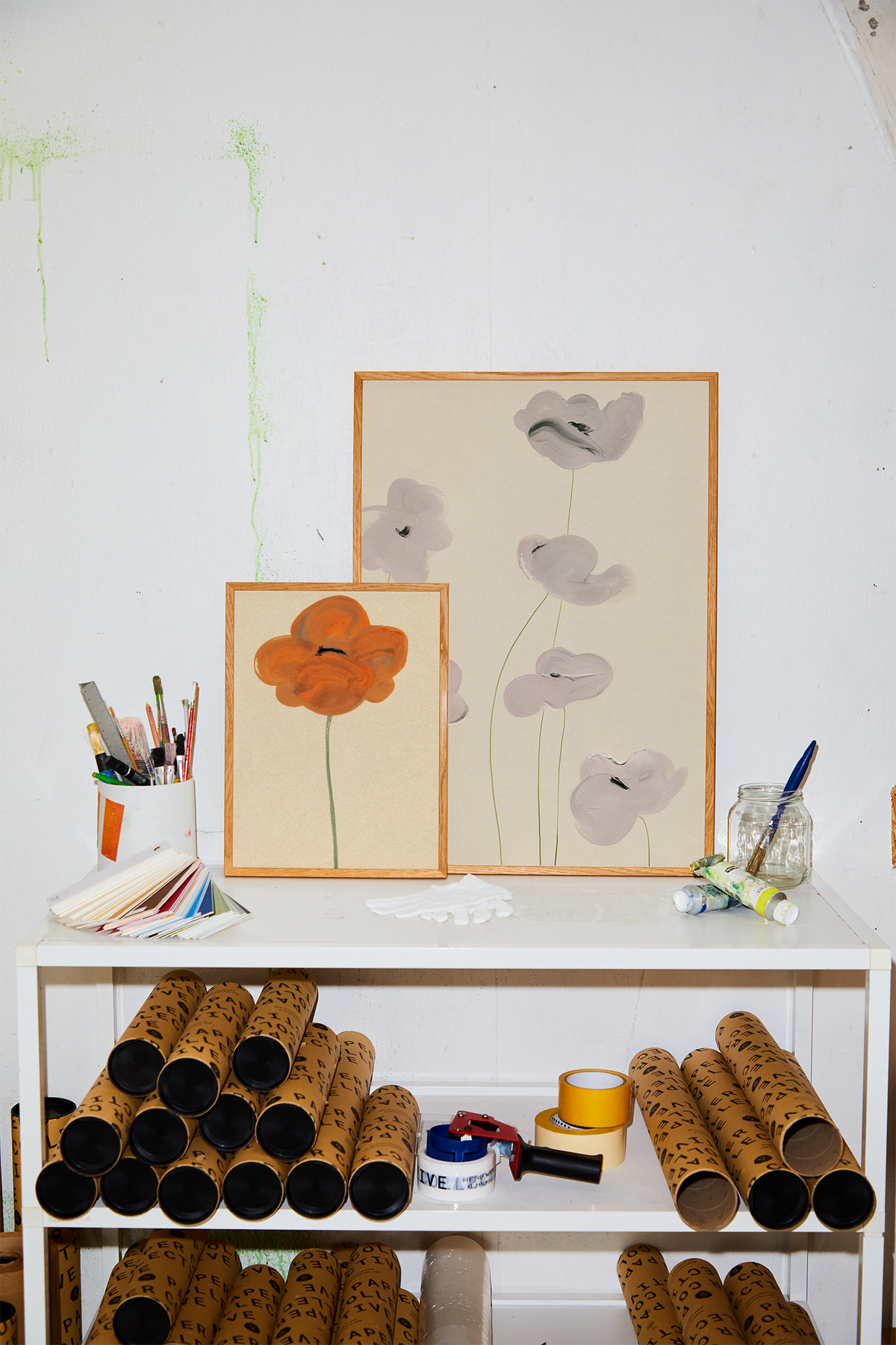White Vallmo 50×70cm