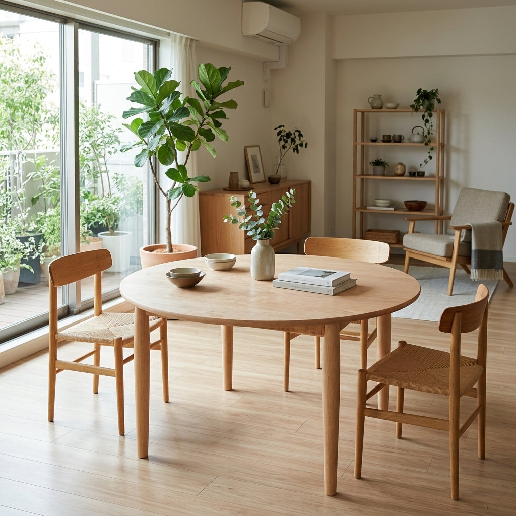 Carving Table イタヤカエデ Φ150cm