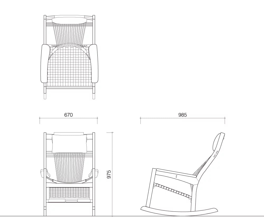 WEAVE rocking chair