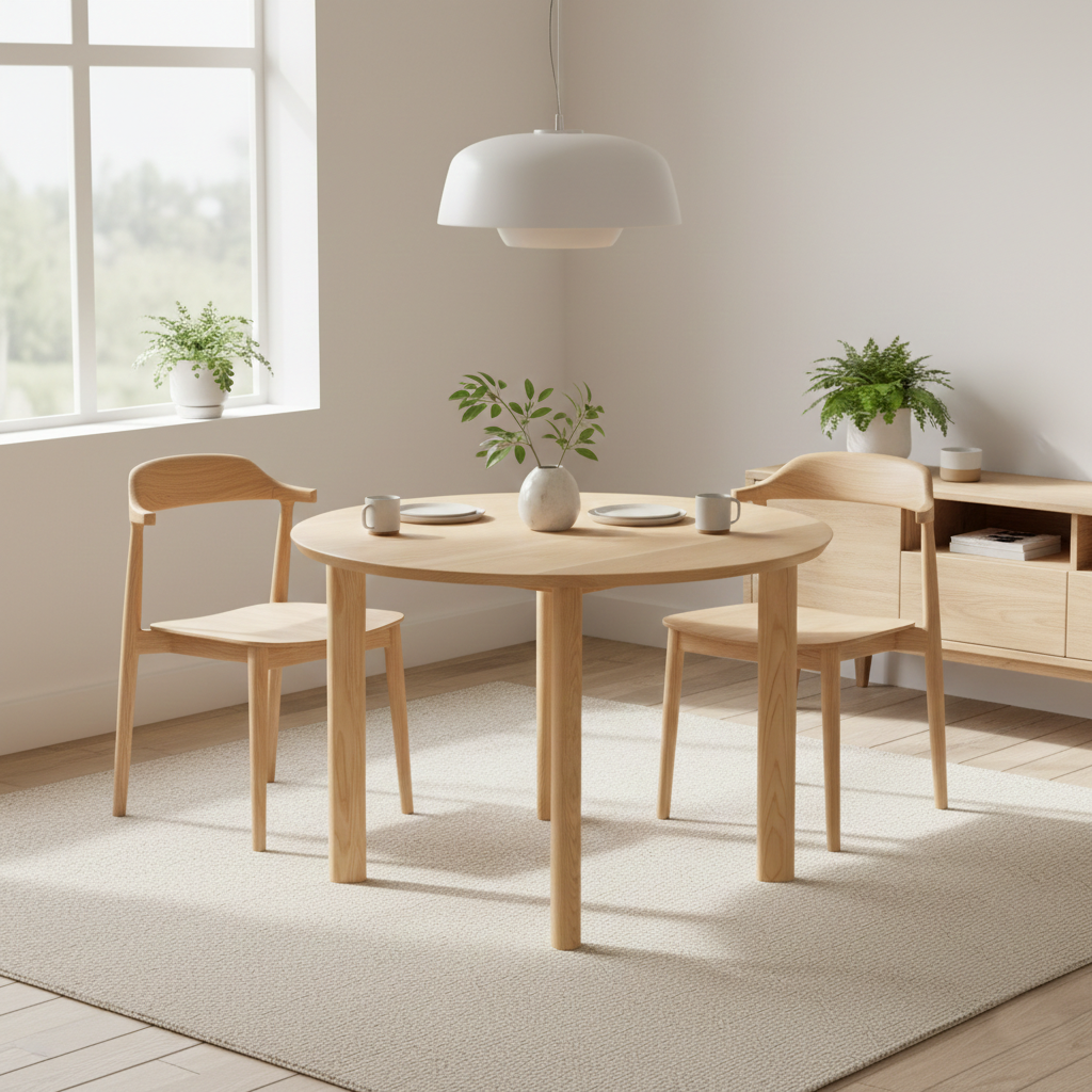 TP センの木の家具 Round Table 100cm